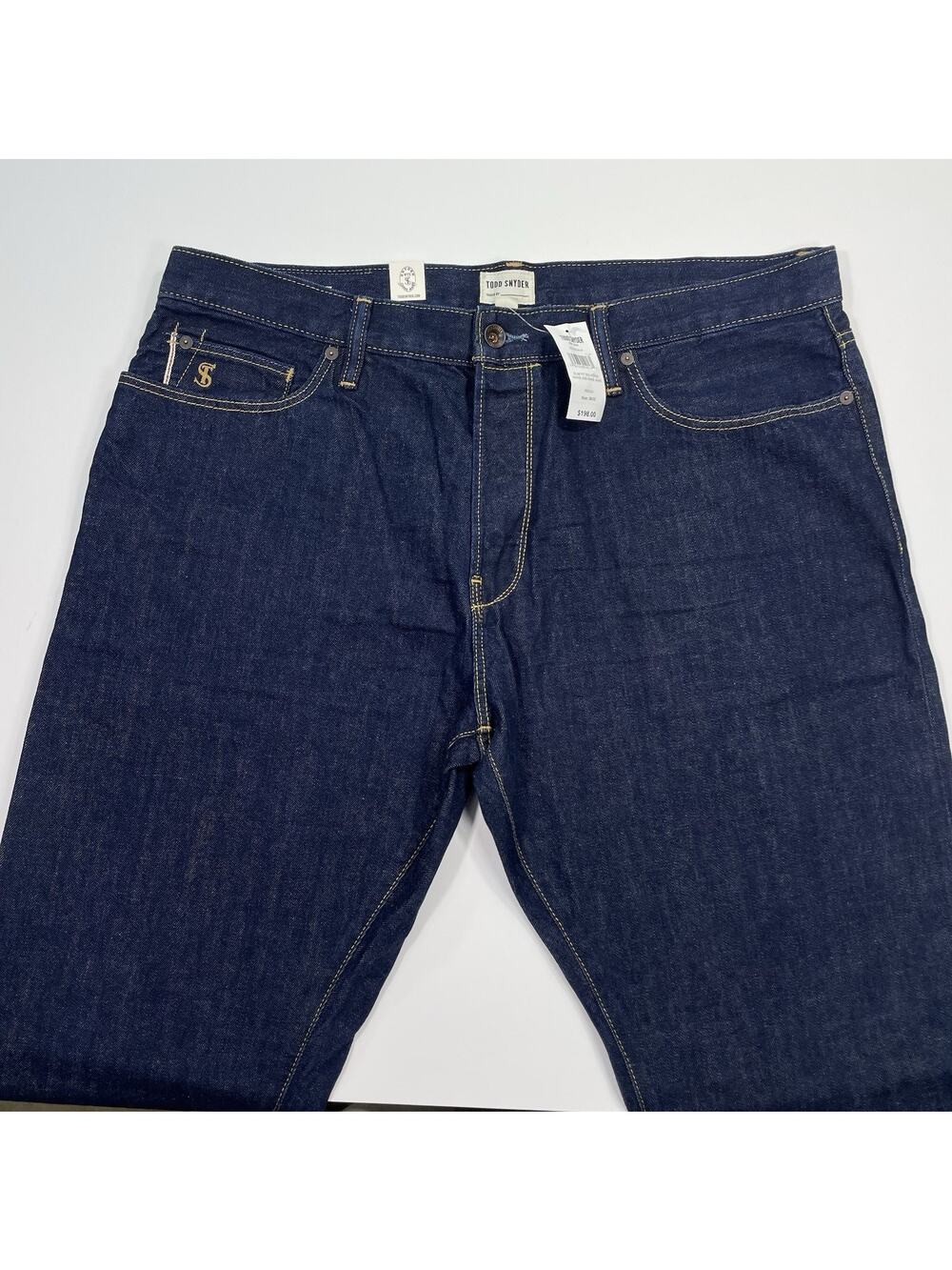 NWT Todd Snyder Selvedge Jeans Men’s 38x32 Slim Fit 100% Cotton 12.5 Oz‎ Blue